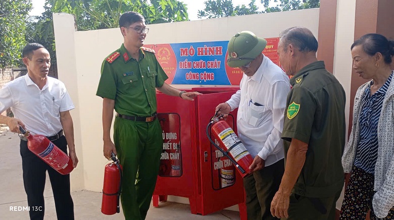 Công an xã Đại Sơn: Đồng bộ các giải pháp nâng cao hiệu quả công tác phòng cháy chữa cháy